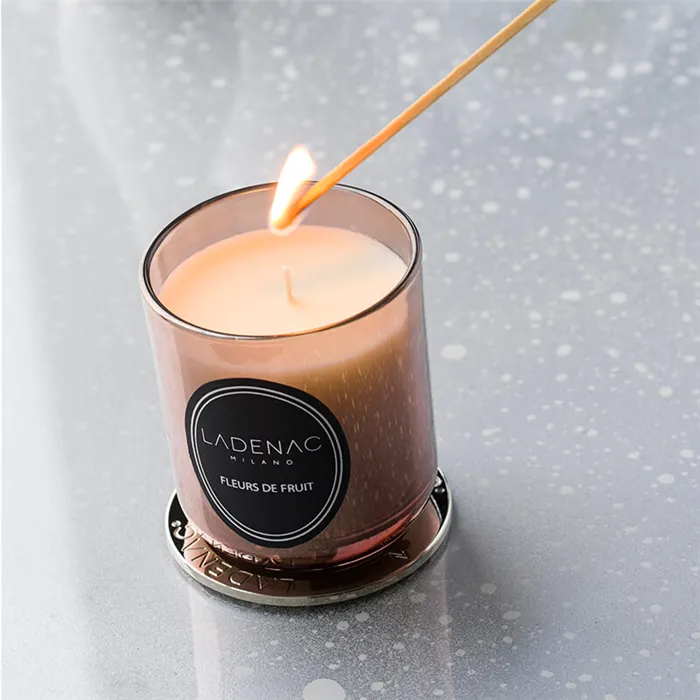 LADENAC - Sviečka ROSE DE NUIT rose gold 200g +zápalky + podnos Urban Senses