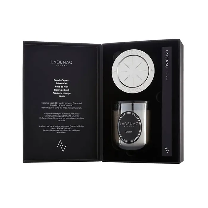 Sviečka AROMATIC LOUNGE grey 200g + zápalky + podnos Urban Senses