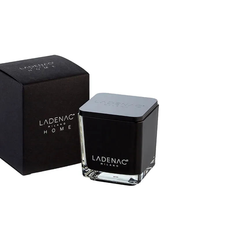 LADENAC - Sviečka FLORAL CHAMPETRE black 5x5x5cm, 55g, Minimal