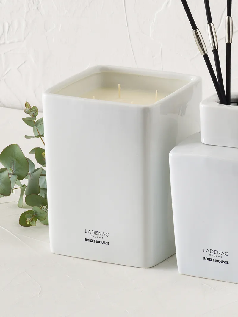 LADENAC - Sviečka VELA EN VASO white 2000g Minimal