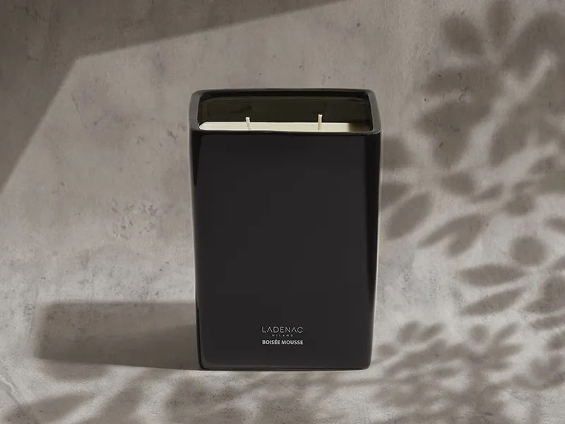 LADENAC - Sviečka VELA EN VASO black 2000gr Minimal