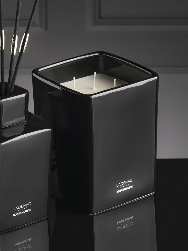 LADENAC - Sviečka VELA EN VASO black 2000gr Minimal