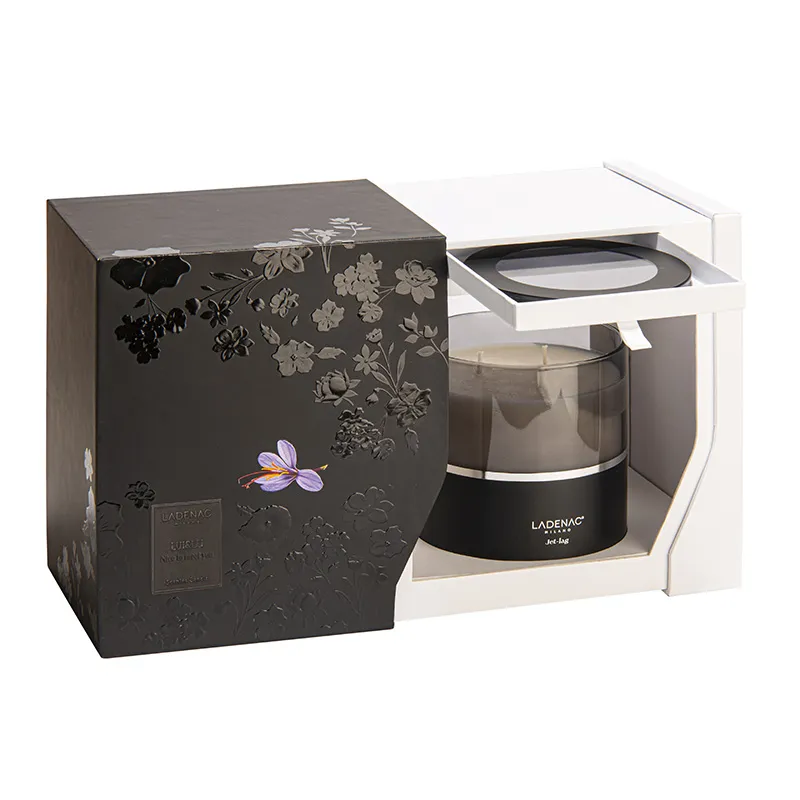 LADENAC - Sviečka JET LAG black / silver 630 gr Lui and Lei