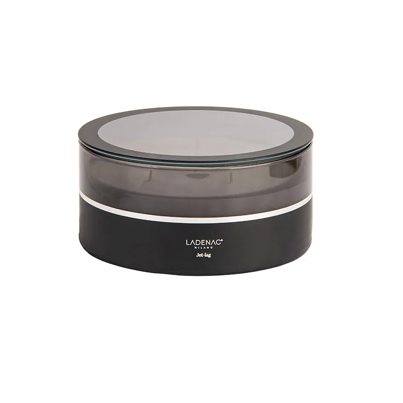 LADENAC - Sviečka JET LAG black / silver 1300 gr Lui and Lei