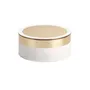 LADENAC - Sviečka ON TIME white / gold 1300 gr Lui and Lei