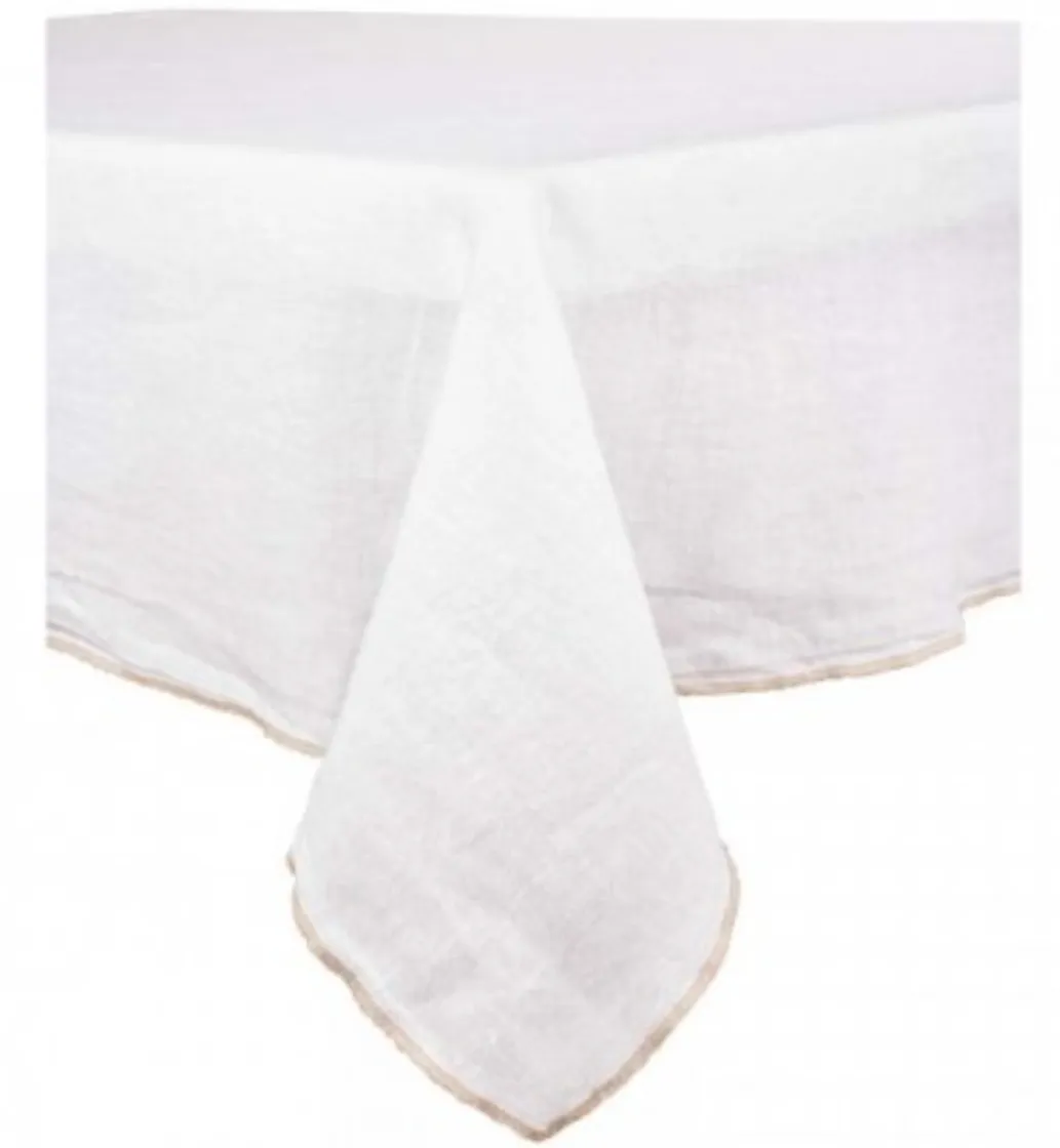 HAOMY - VENISE obrus BLANC 160X160