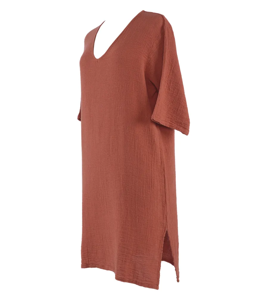 HAOMY - TILOS bavlnené šaty TERRE BRULEE L/XL