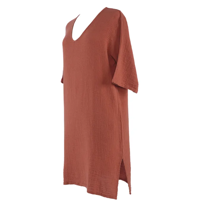 HAOMY - TILOS bavlnené šaty TERRE BRULEE L/XL
