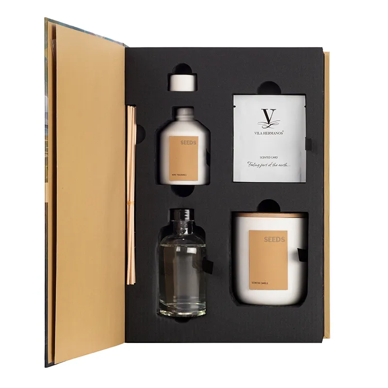 Set Mustard seeds, Organic Collection - sviečka 220g, difuzér 100ml, 2 parfumované karty
