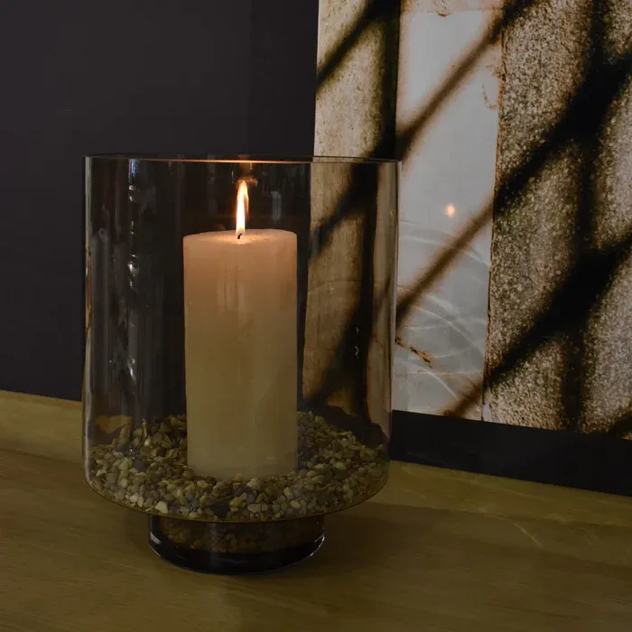 MAUI sklená lucerna Topaz