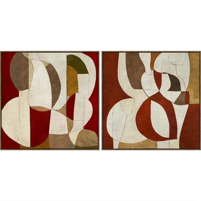 FANCY - Obrazy tlač + ručná maľba v ráme