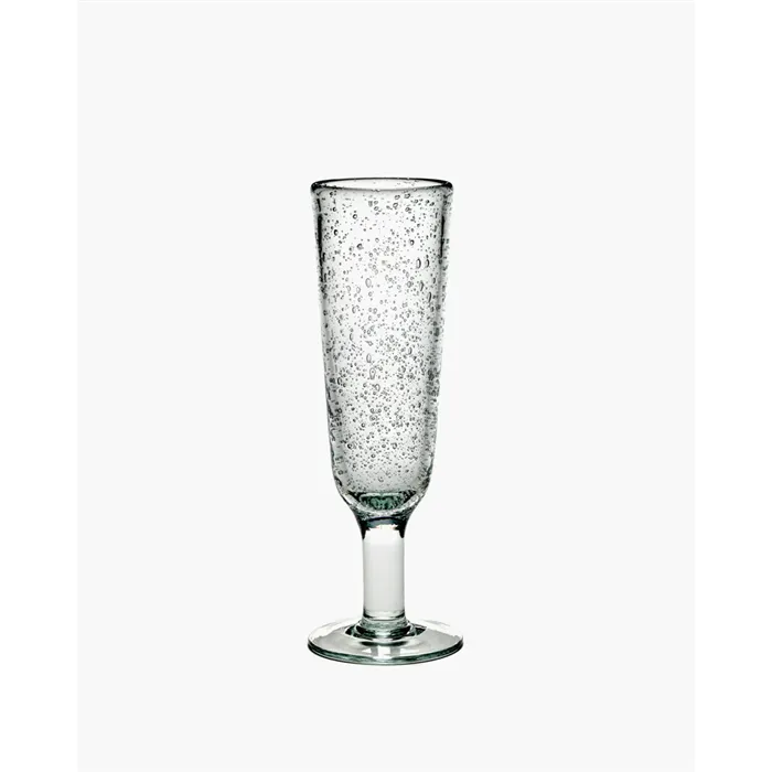 SERAX - Pohár na šampanské Transparent s bublinkami PURE