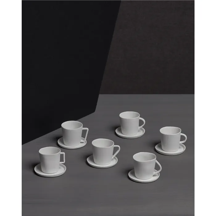 SOCIETY LIMONTA - BUTO sada 6 espresso šálok BIANCO