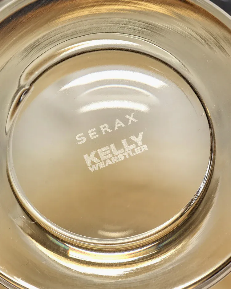 SERAX - ZUMA nízka misa S na stopke amber 