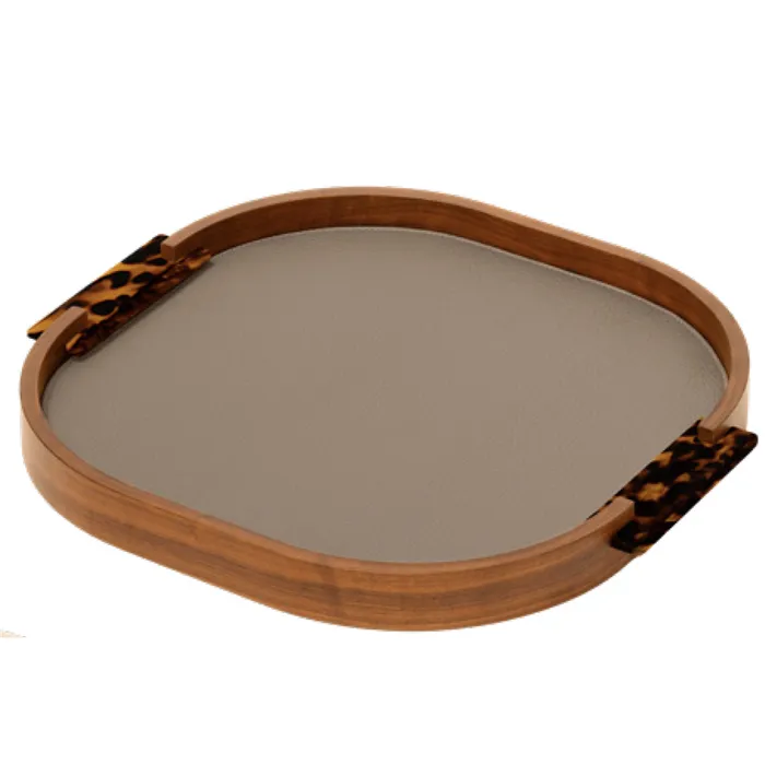 GIOBAGNARA - Okrúhly podnos malý DAMA TORTOISE 