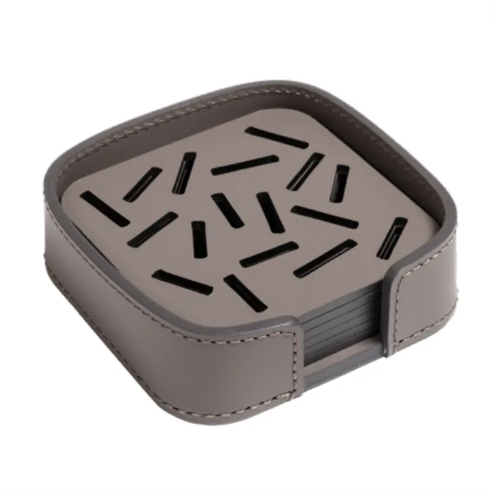 GIOBAGNARA - Držiak na podložky a 6 podložiek štvorcových s oblými rohmi ACQUERELLO